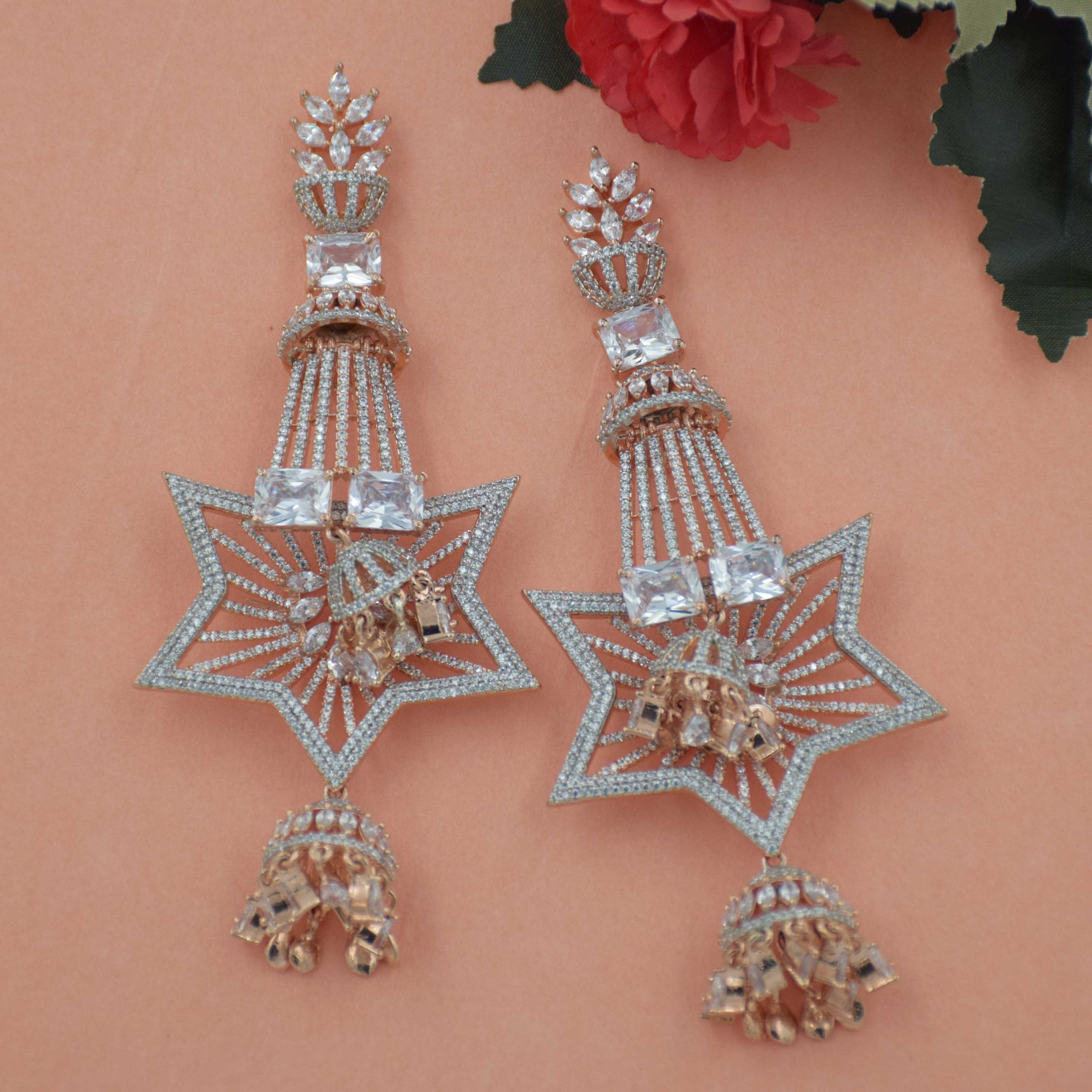 AD Bridal Earrings for women at affordable price - Trink Wink Jewels